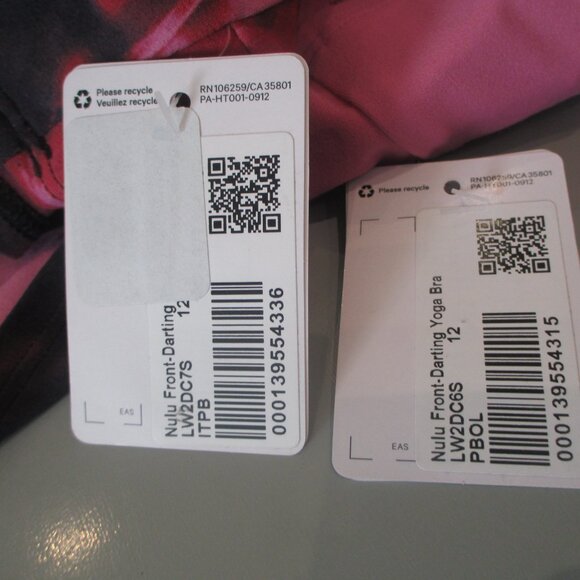 LOT OF 2 Lululemon Nulu Front-Darting Yoga Bra *Light Support - Size 12 - NWT - Picture 9 of 12